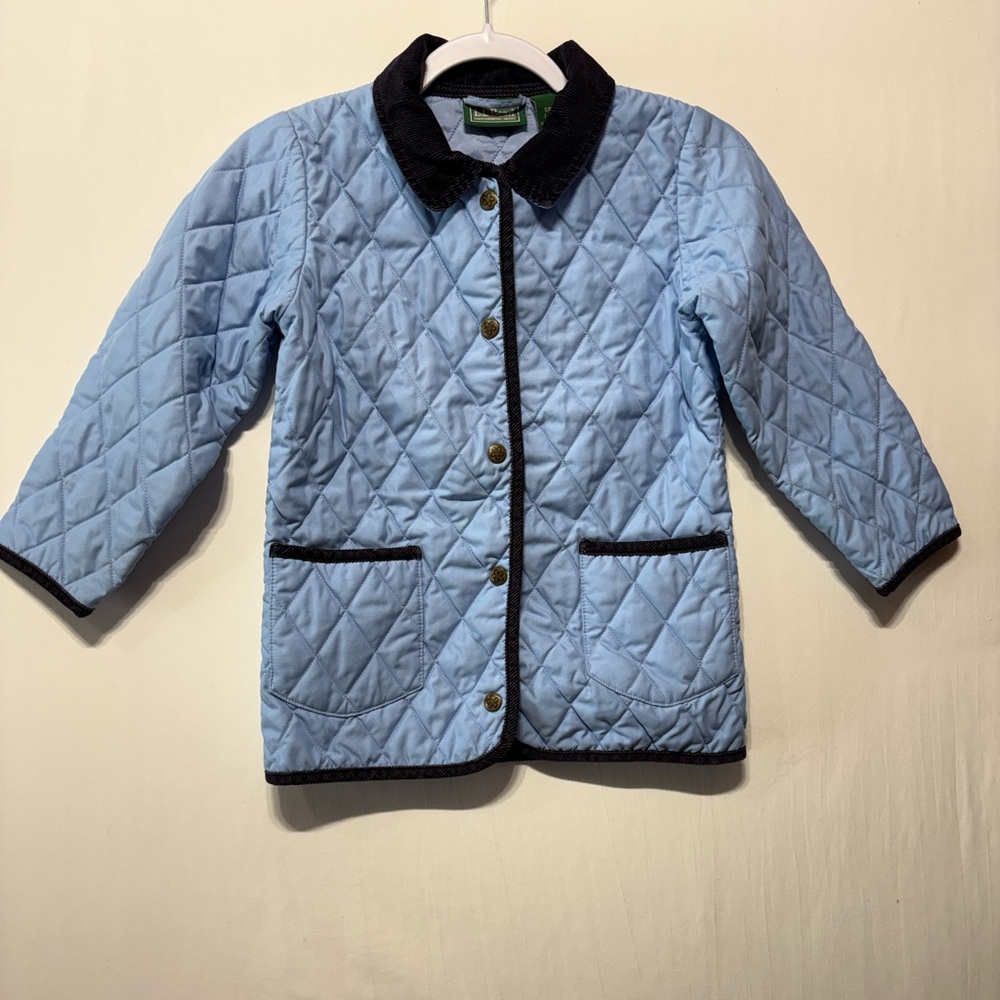 L.L. Bean Light Blue Quilted Puffer Jacket